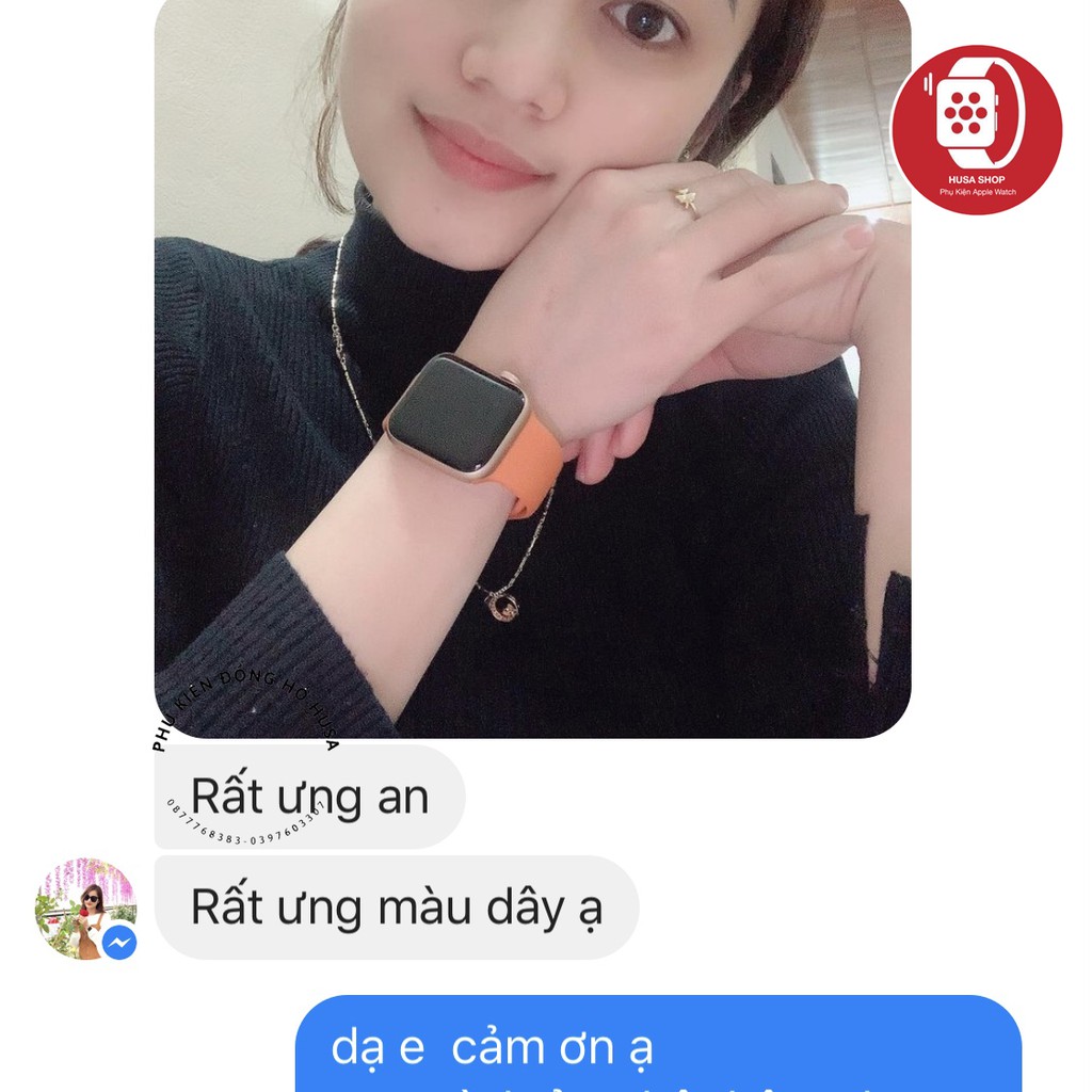 DÂY CAO SU CAM ĐẤT APPLE WATCH ,T500plus ,HW12..Đủ size 38mm 40mm 41mm 42mm 44mm 45mm