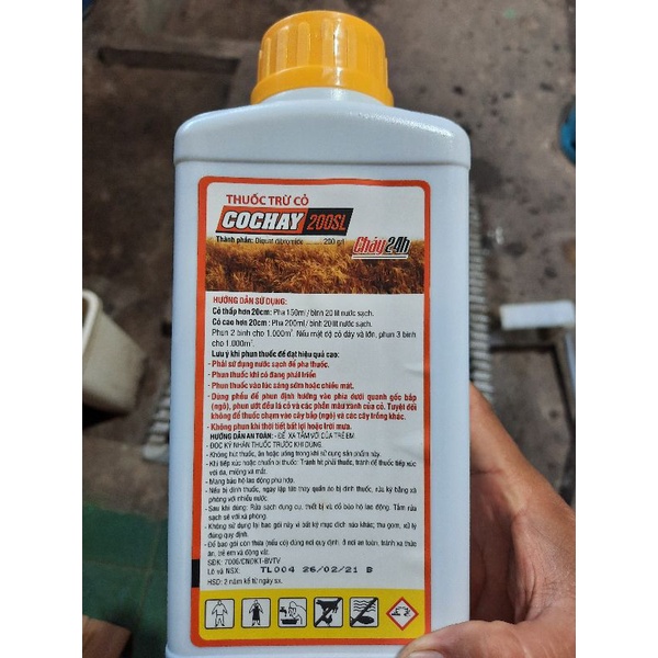Thuốc trừ CỎ CHÁY CHẾT 24H 200SL 900ML