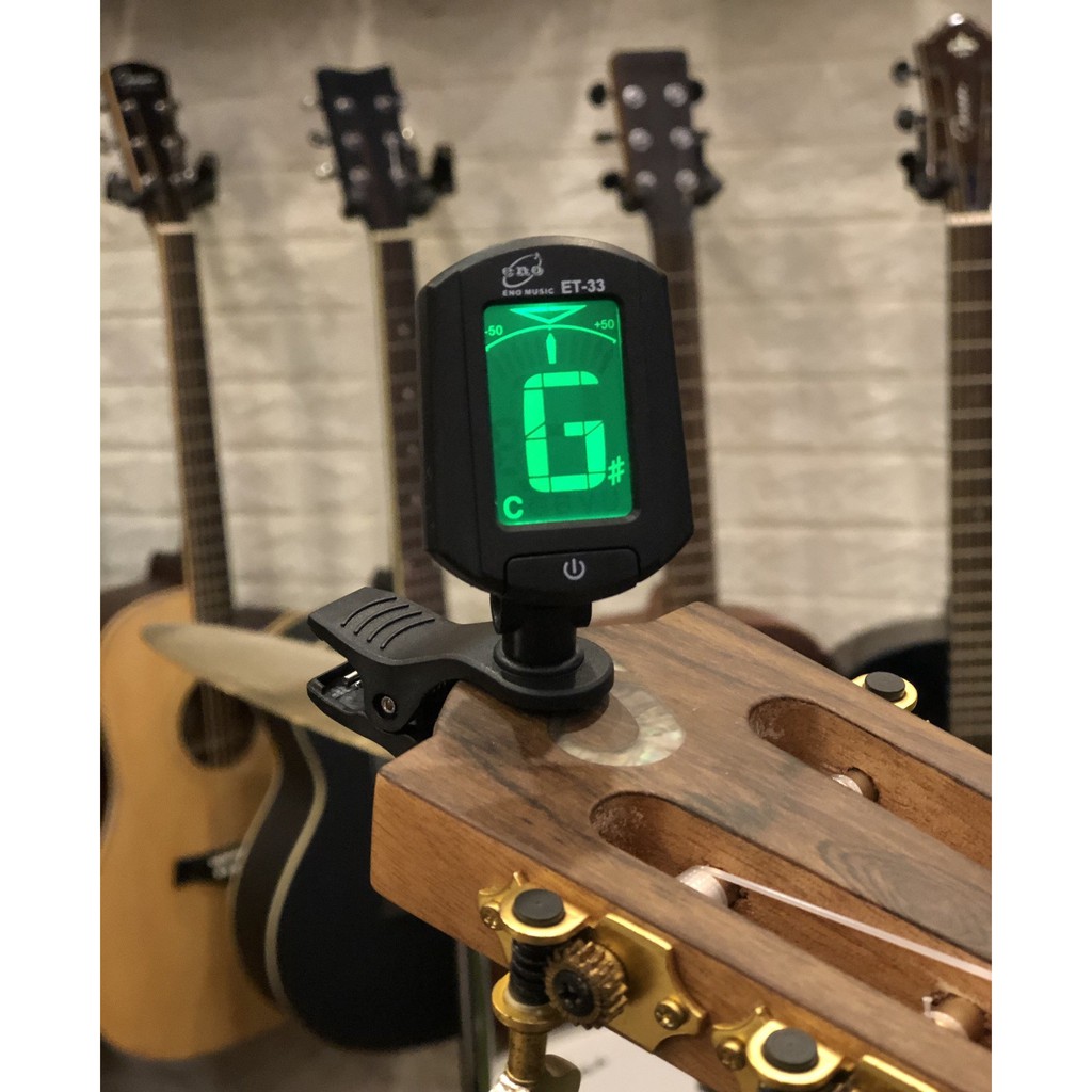 Bộ Tuner Guitar, Ukulele Có Sẵn Pin - Tuner ET33