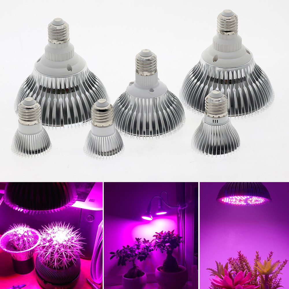 Đèn LED trồng cây  E27 18/40/78/120w Grow Light -Tản Nhiệt Nhôm Uv Đèn Thủy Sinh