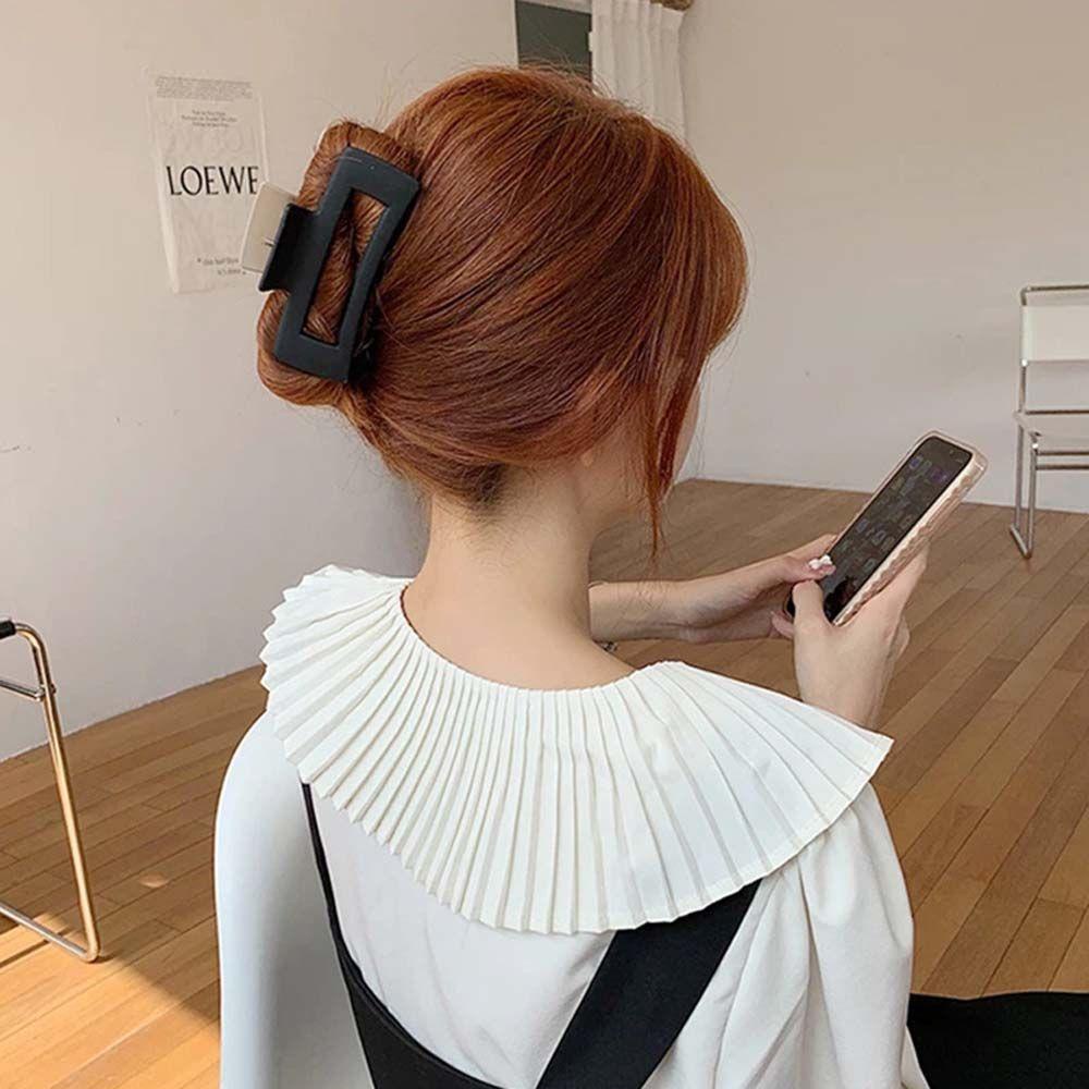 Kẹp Tóc Móng Vuốt Hai Màu Sắc Phong Cách Hàn Quốc Đơn Giản Dành Cho Nữ