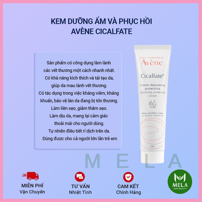 ✅[NỘI ĐỊA PHÁP] Kem Tái Tạo &amp; Hồi Phục Da Avene Cicalfate Repair Cream