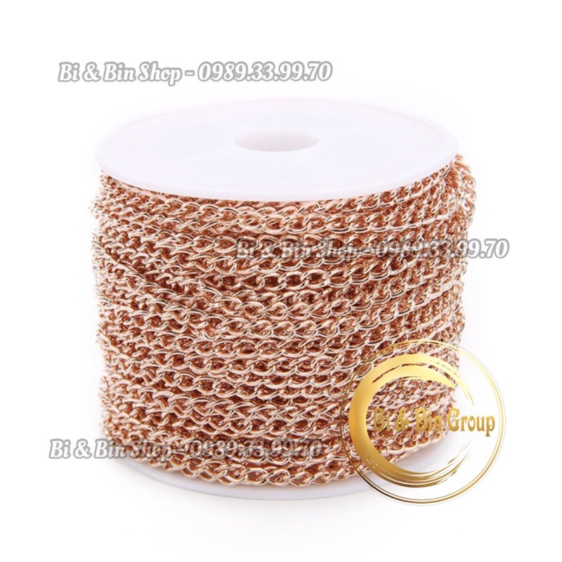 4m Dây Xích Mắc Vặn Thừng Làm Trang Sức Handmade