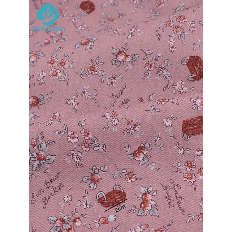 Vải cotton 160cm / 60 '' Họa Tiết Dâu Tây / Việt Quất Phong Cách vintage