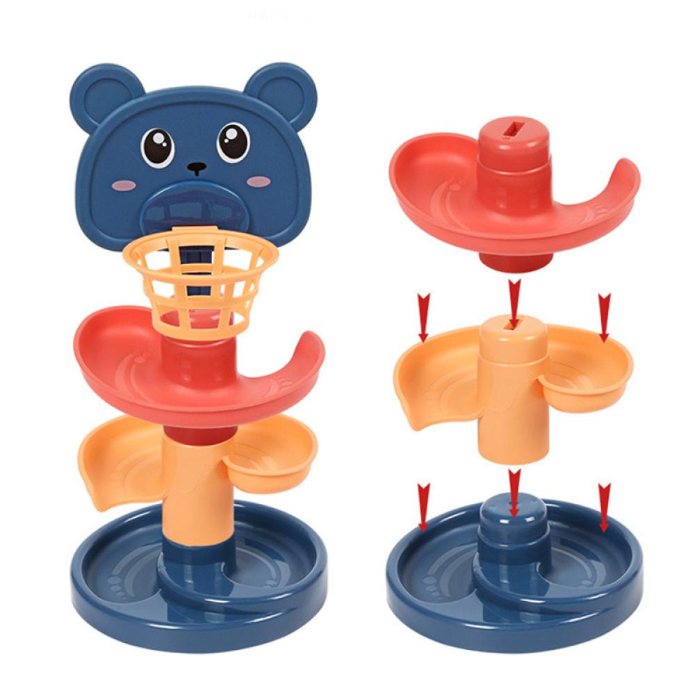 Bộ Đồ Chơi Tháp Bóng Lăn Đường Ray Vui Nhộn Giáo Dục Sớm Cho Bé 0-3 Tuổi C8J7