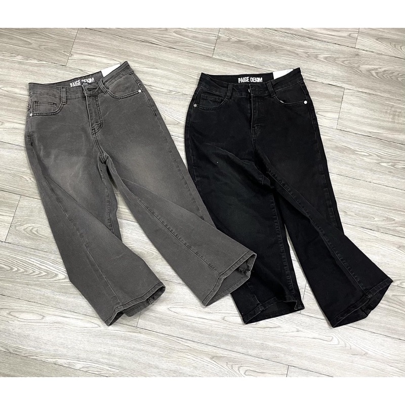 Jeans lửng ống xuông