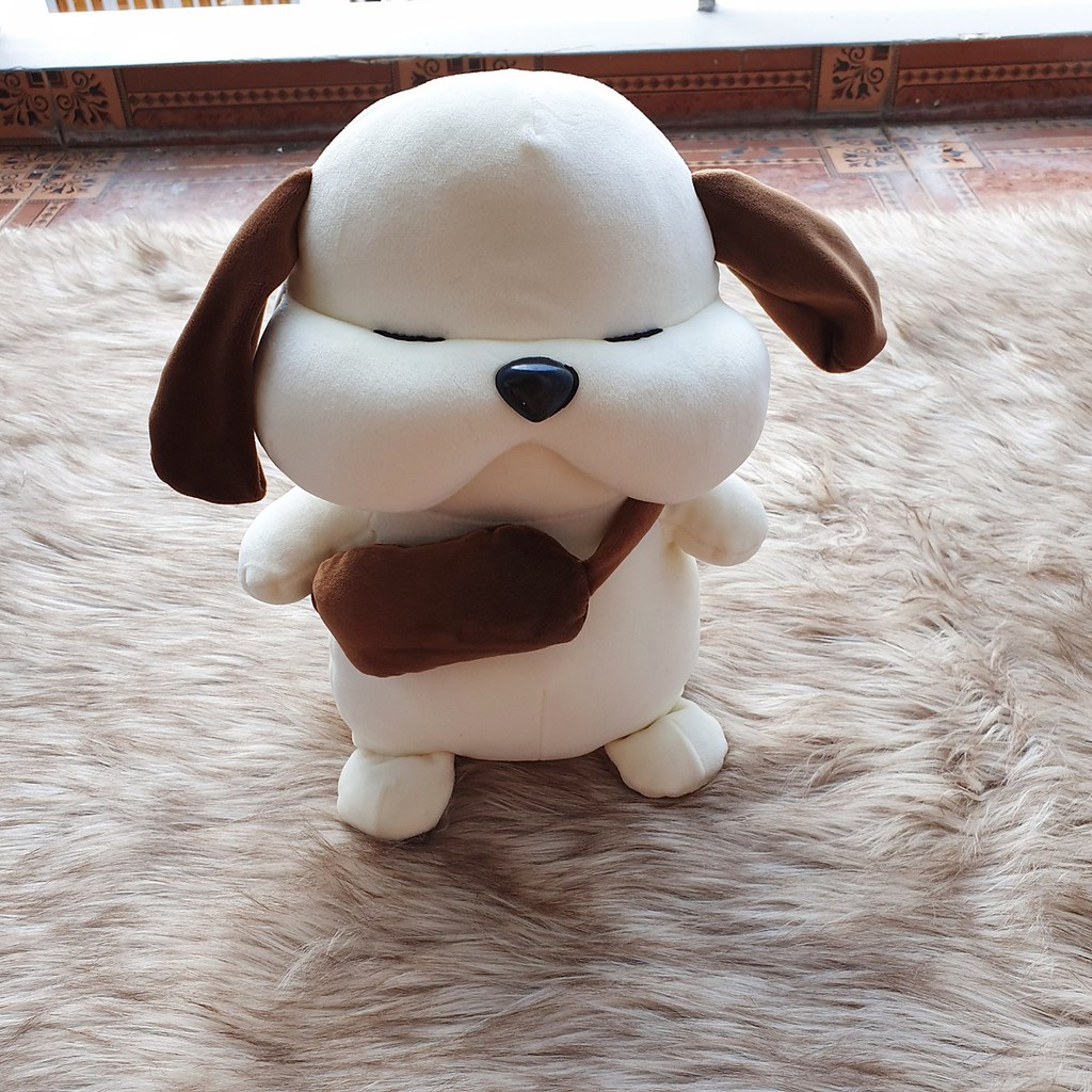 GẤU BÔNG CHÓ PUPPY ĐI HỌC (20CM---&gt;30CM) - THÚ BÔNG CÚN YÊU