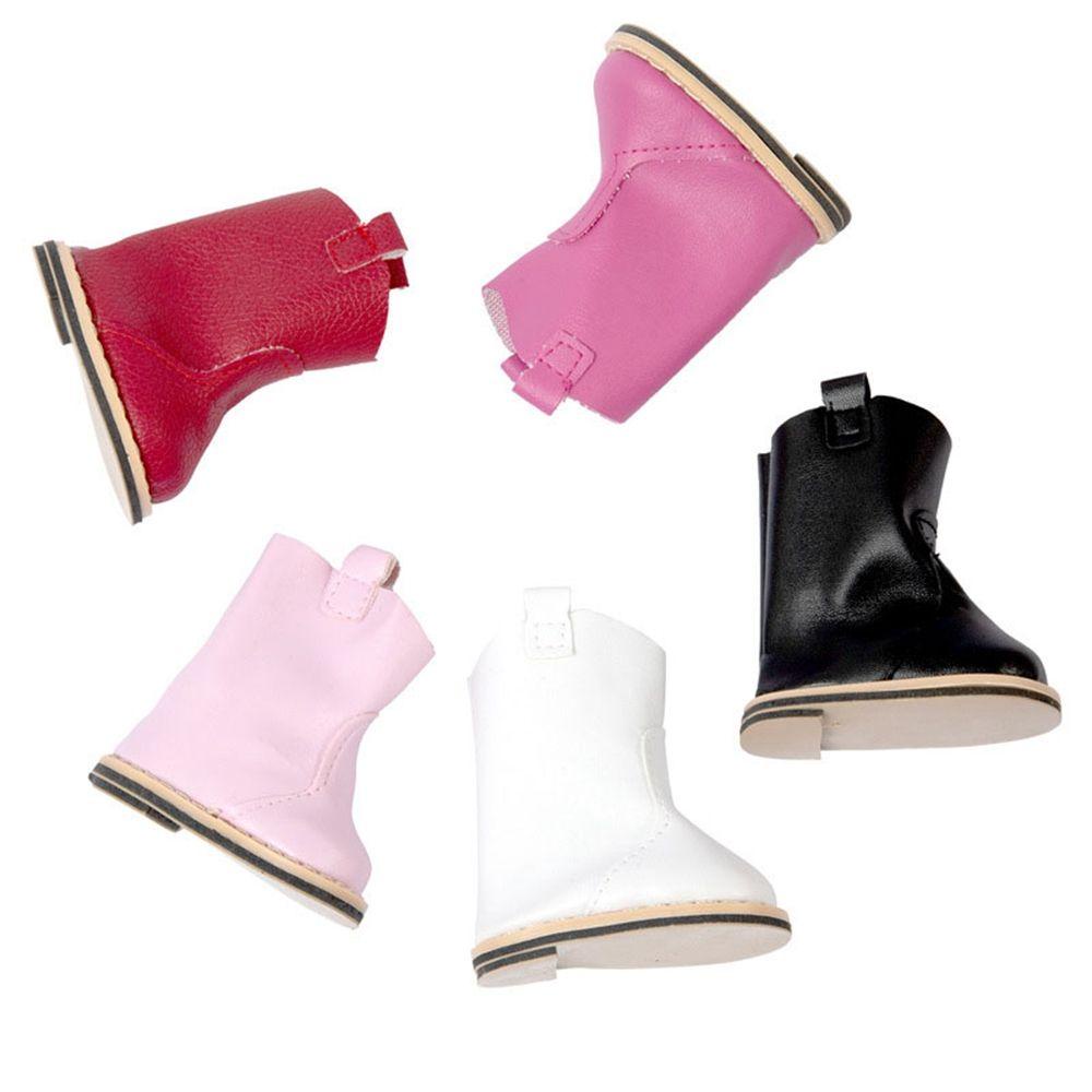 Giày Búp Bê Da PU Phối Hoa Xinh Xắn 5 Màu Tự Chọn Cho Búp Bê 18Inch