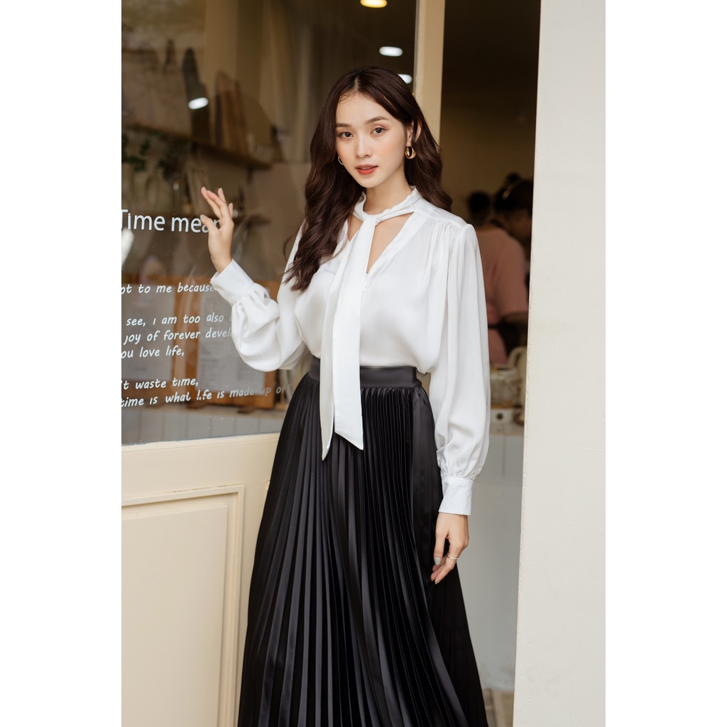 TIELA Áo sơ mi lụa - Hani Shirt