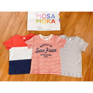 Set 3 áo thun sọc đỏ Hm auth