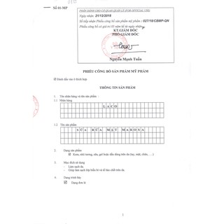 Sữa rửa mặt Marosa Laco