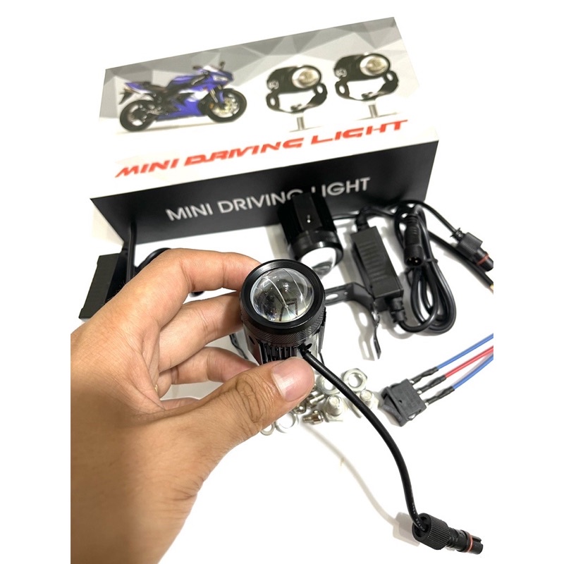 Đèn Trợ Sáng Bi Cầu mini Tụ Nhôm Loại 1 Xịn Sáng 2 Màu Vàng Trắng