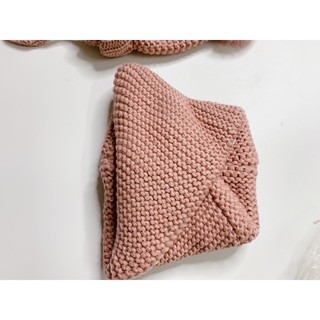 Khăn mũ hồng Zara size 6/12m-1/2y