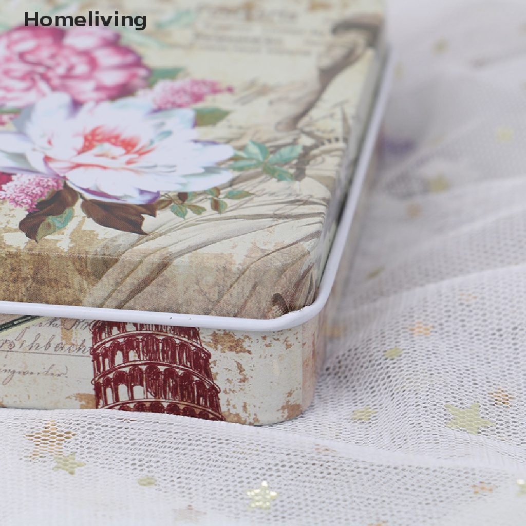 Hộp Thiếc Nhỏ Hình Chữ Nhật Đựng Trang Sức / Đồng Xu Tiện Dụng