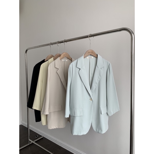 920 ÁO BLAZER MỘT CÚC TAY LỠ