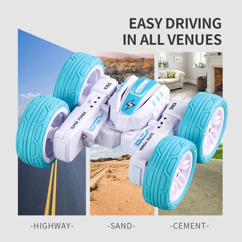 Xe Hơi Đồ Chơi Điều Khiển Từ Xa Xoay Vòng Mini Tốc Độ Cao Hai Mặt