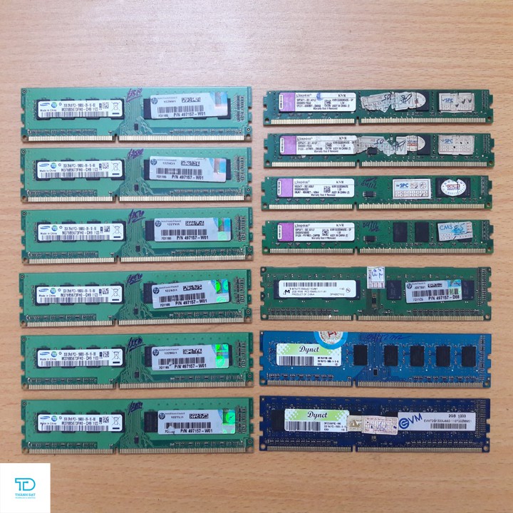 Ram PC 2GB DDR3 bus 1333 | 1600 cũ tháo máy dùng tốt