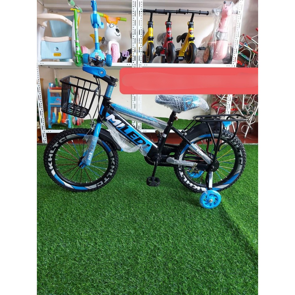 XE ĐẠP TRẺ EM CHO BÉ TỪ 3 ĐẾN 10 TUỔI TẶNG KÈM GIỎ VÀ GACBAGA  - XE ĐẠP THỂ THAO - XE ĐẠP ĐỊA HÌNH