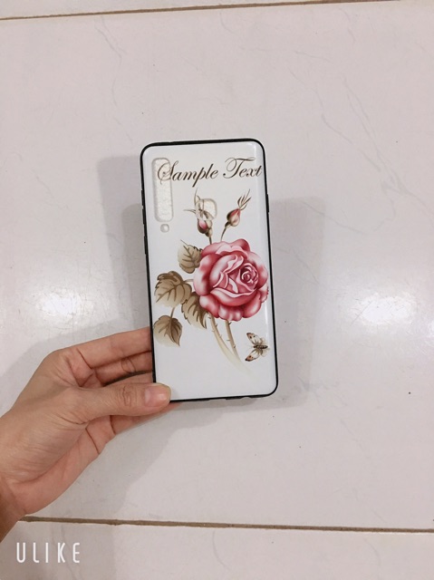 Ốp Hoa hồng sam sung A9 (2018) bóng đẹp