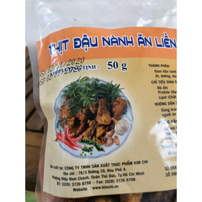 Thịt khô bò chay_Thịt đậu nành