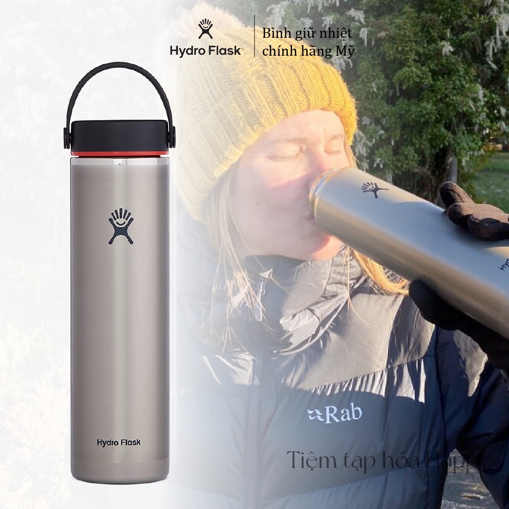 Bình giữ nhiệt Hydro Flask siêu nhẹ dung tích 24 oz  – Lightweight Wide Mouth Trail Series™