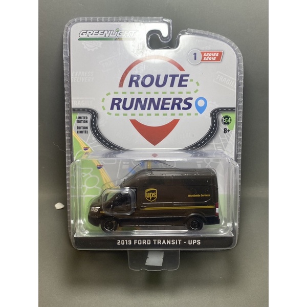 Greenlight - 2019 Ford Transit UPS - Xe mô hình tỉ lệ 1/64