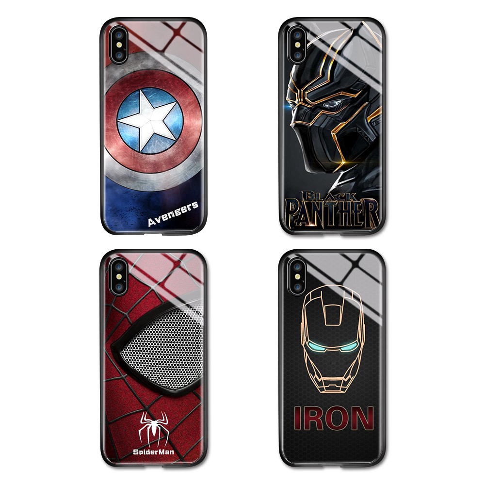 Case IPhone 9 SE 2020 5 5S SE 2 6 6S 7 8 Plus X XR XS 11 Pro Max Marvel The Avengers Spiderman protective Ốp lưng