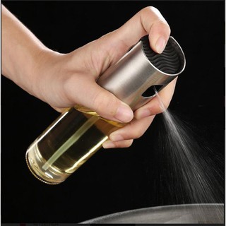 Combo 2 Bình Xịt Dầu Ăn Dạng Chai Inox