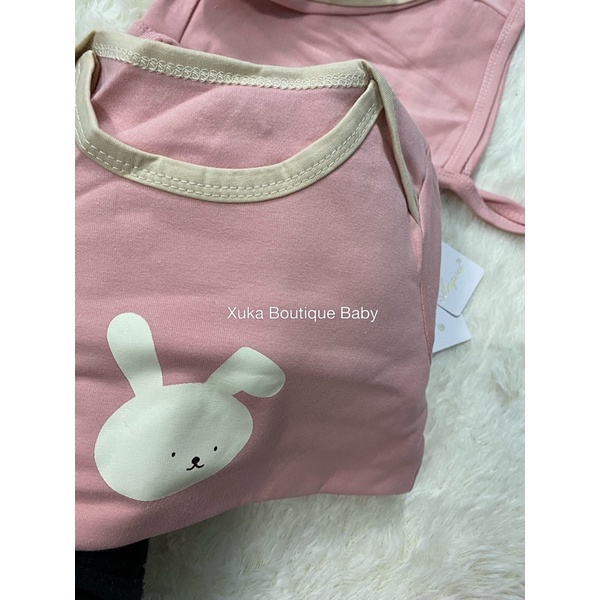 Bộ Đồ Thỏ Gấu Kèm Mũ 3  Màu Thu Đông Cho Bé QCCC