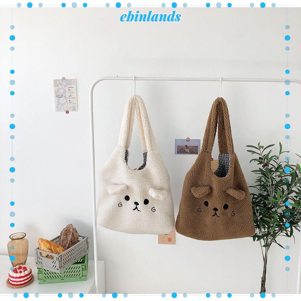 Túi Tote Đeo Vai In Hình Gấu Dễ Thương