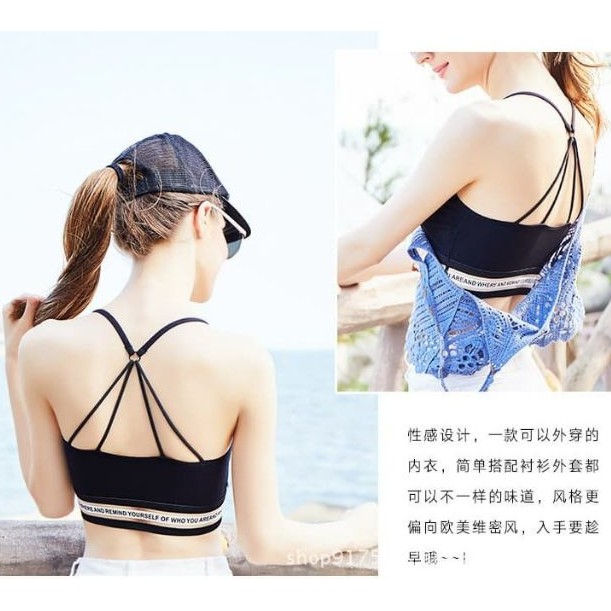 Áo bra tập gym quai nhỏ M001