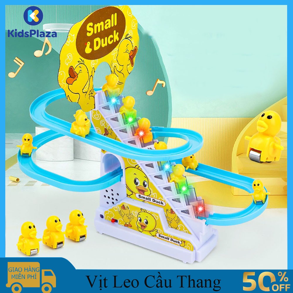 Đồ chơi chơi trẻ em vịt leo cầu thang, có nhạc và đèn, đồ chơi trẻ em thông minh kích thích sự phát triển cho bé.