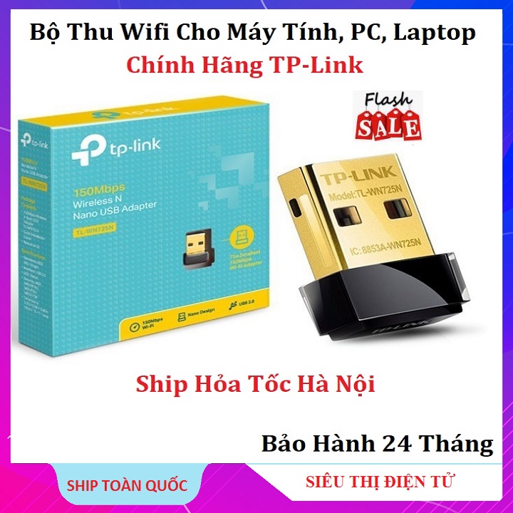 Bộ Thu Wifi Dùng Cho Máy Tính, PC, Laptop, Thiết Bị Thu Wifi TP-LINK USB Bảo Hành Chính Hãng 24 Tháng