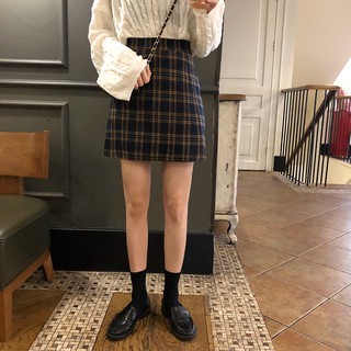 Chân váy bút chì kẻ caro - MS26