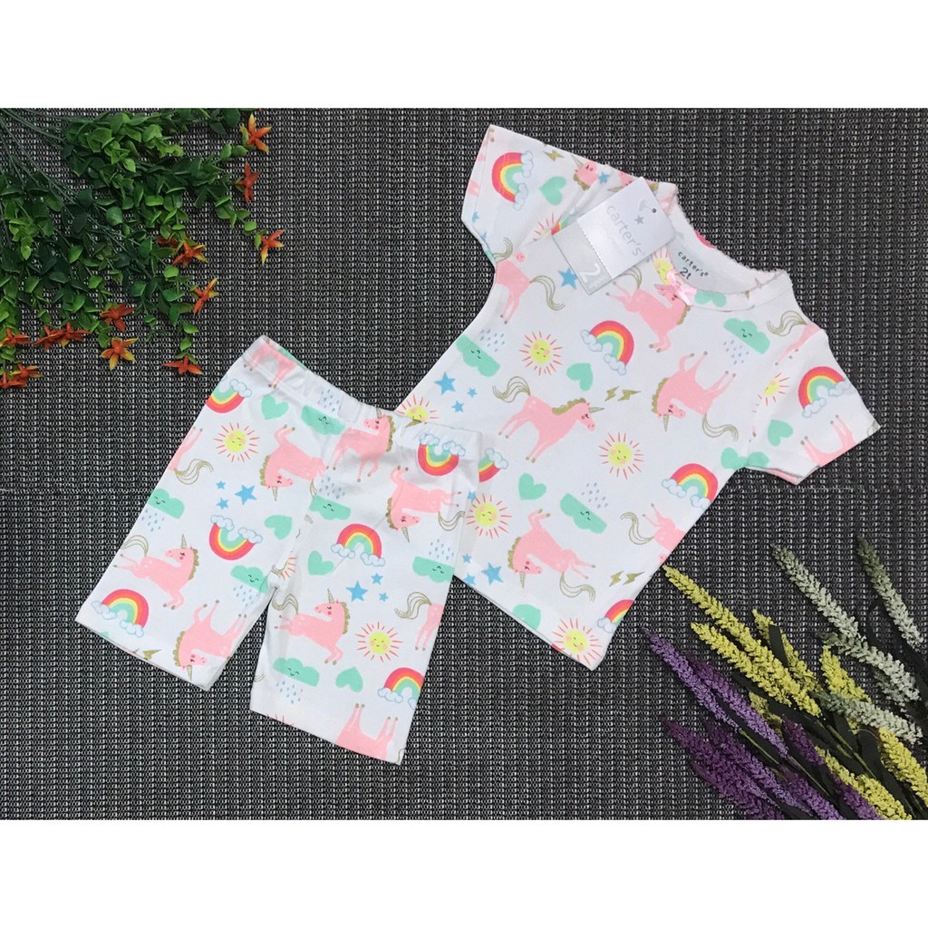 Đồ bộ lửng bé gái ♥️ FREESHIP ♥️ Chất thun borip mềm mịn, co giãn tốt, họa tiết tươi sáng
