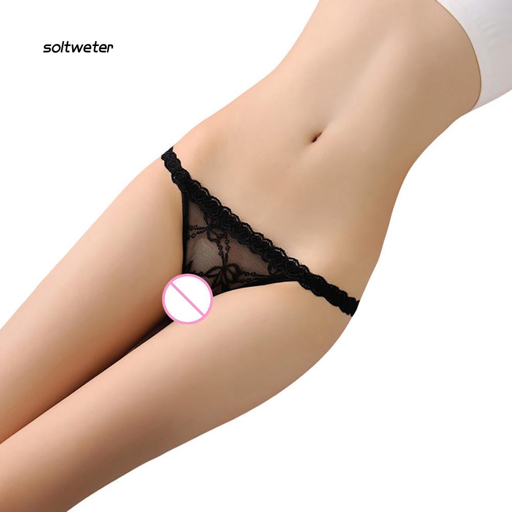 Quần lót lọt khe phối ren phong cách quyến rũ dành cho nữ