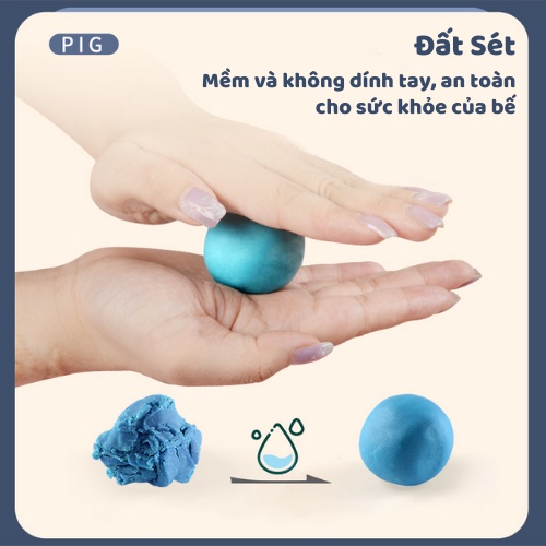 Bộ Đồ Chơi Đất Sét Nấu Ăn Hulo Toys, Đất Nặn Tạo Hình Đồ Ăn Kích Thích Sáng Tạo, Đồ Chơi Giáo Dục, An Toàn Cho Bé