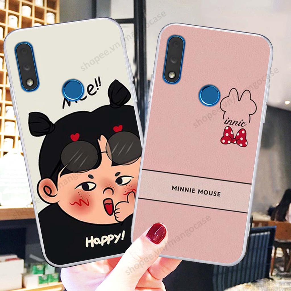Ốp lưng Vsmart Star 3 / Star 4 / Star3 / Star4 in hình happy nice, bé gấu đáng yêu