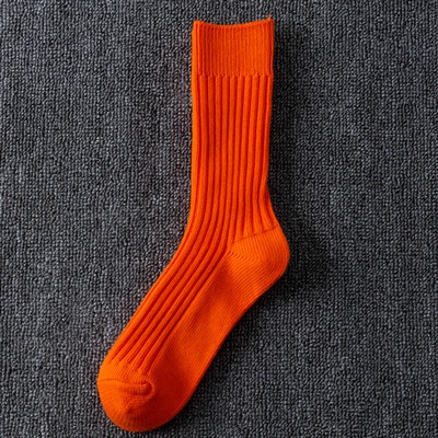 Vớ Tất Cam cao cổ sọc gân cá tính nổi bật