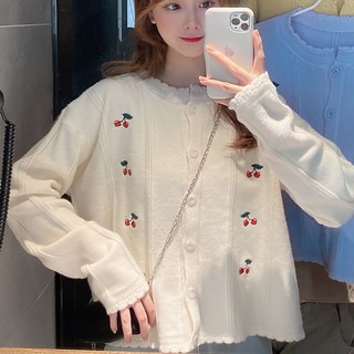 Áo len ullzang nữ tay dài cổ tròn màu trắng, vàng, xanh chất đẹp hàng quảng châu thời trang thu đông kiểu 2020