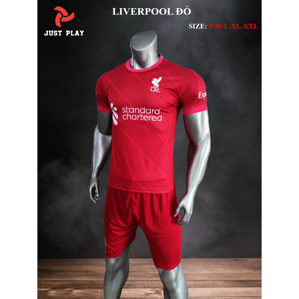 Bộ bóng đá Liverpool Justplay thun lạnh