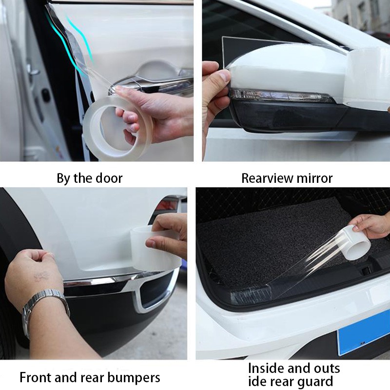 Cuộn Băng Keo Nano Một Mặt Trong Suốt Chống Thấm Nước Chống Nấm Mốc Dán Viền Cửa Xe Hơi / Nhà Bếp / Toilet
