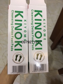 Dán thải độc chân Kinoki Nhật Bản(hộp 10 miếng dán)