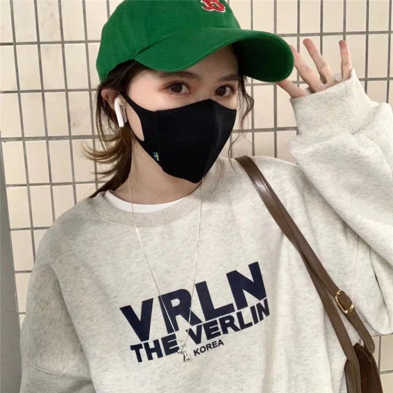 Off-white Áo Sweater Off white Form Rộng Phong Cách Hàn Quốc Cho Nữ