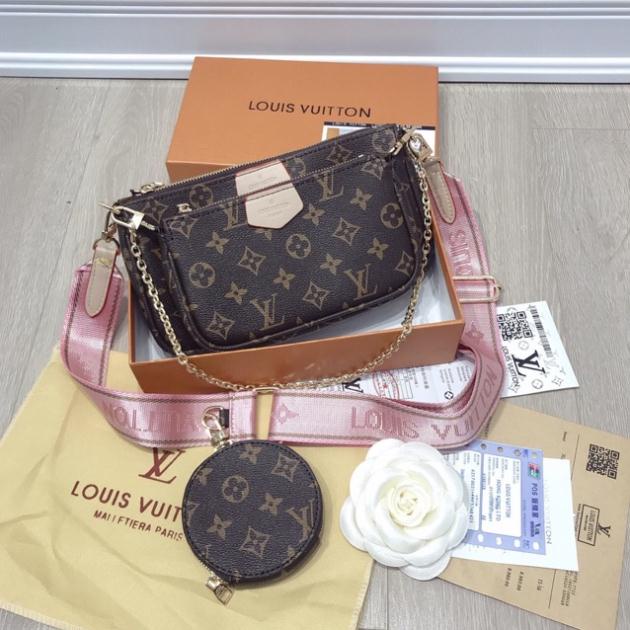 Sét 3 món LLlvvvv dây hồng và nâu hàng cao cấp