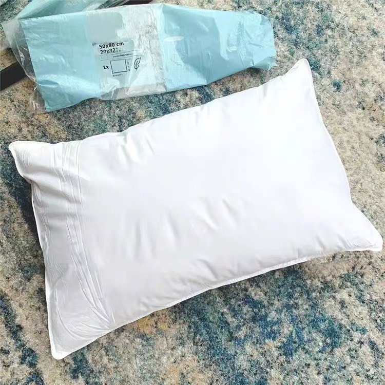 Ruột gối lông vũ IKEA Cao Cấp Nhập Khẩu , Gối lông vũ siêu êm kích thước 50x70cm tiêu chuẩn khách sạn 5 sao