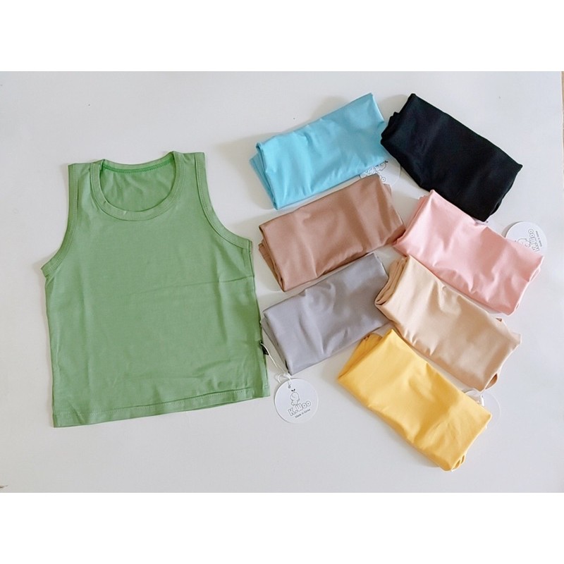 Áo Ba Lỗ Thun Lạnh 8 Màu Như Ảnh Cho Bé 6-16kg