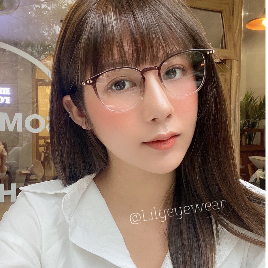 Gọng kính cận nam nữ Lilyeyewear kiểu dáng mắt tròn nhiều màu - 90013 | BigBuy360 - bigbuy360.vn