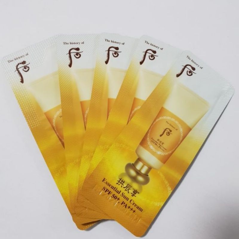 Combo 10 gói chống nắng đông y Whoo Jin Hea Yoon Sun Cream SPF50+/PA+++