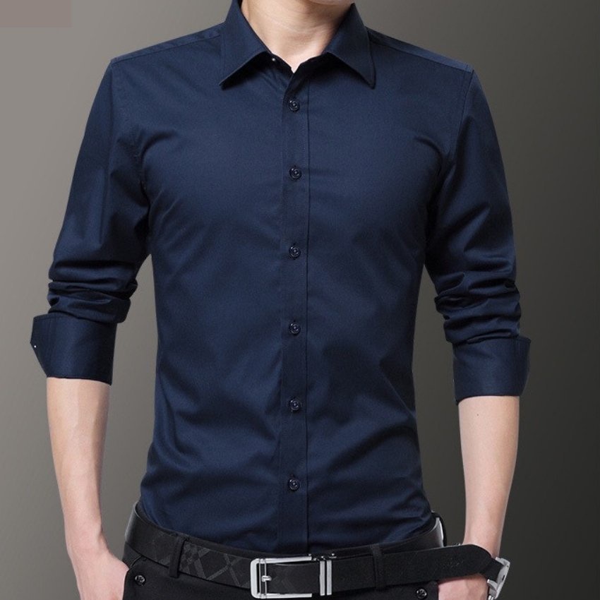 Áo sơ mi nam tay dài công sở thời trang Erina cao cấp chất vải mát mịn form chuẩn